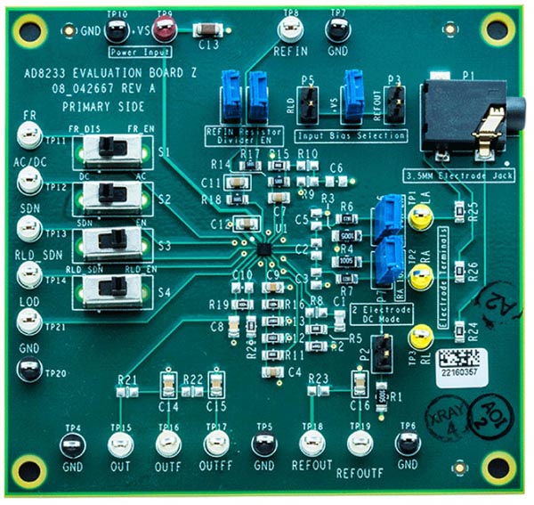 Оценочная плата AD8233CB-EBZ