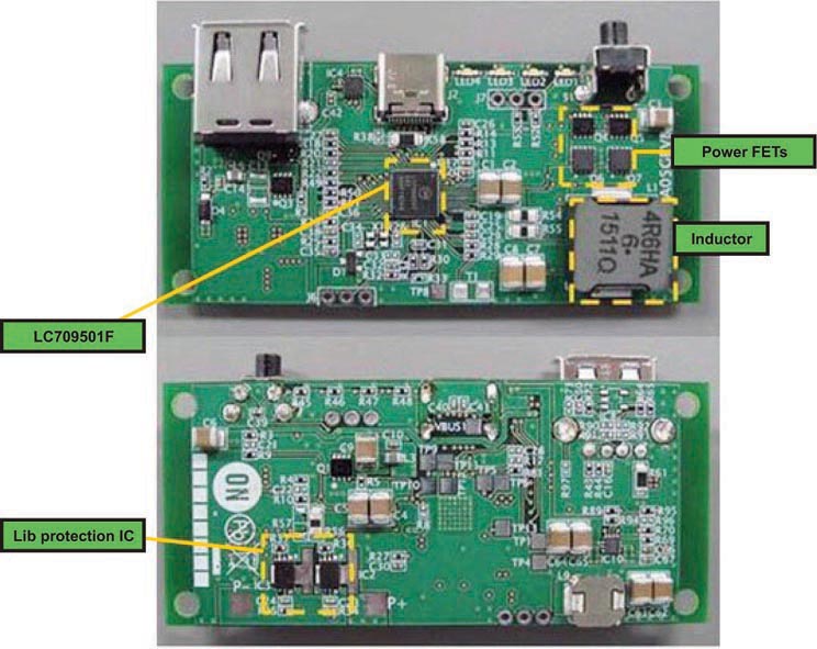 The LC709501F Reference board