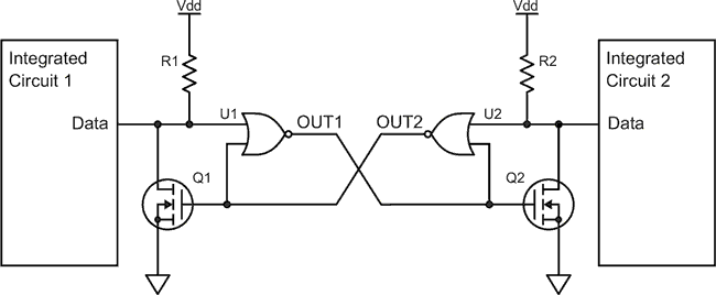 Splitting and arbitration a bidirectional serial bus