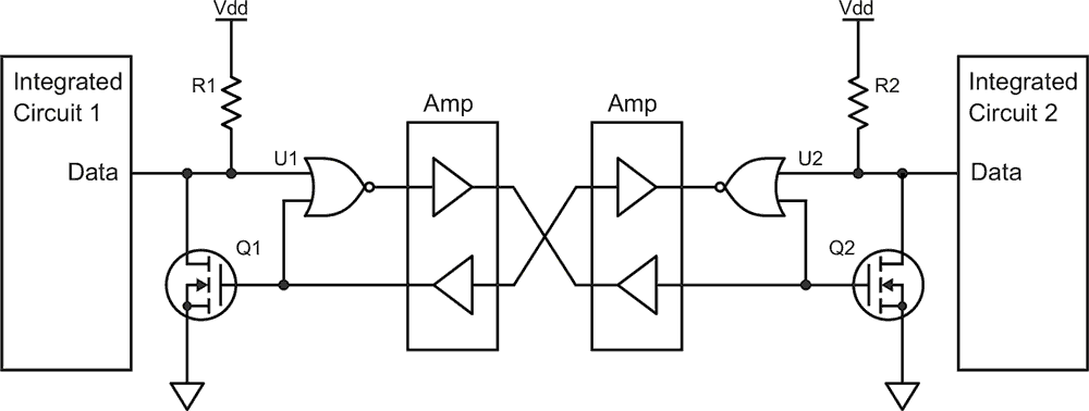 Splitting and arbitration a bidirectional serial bus