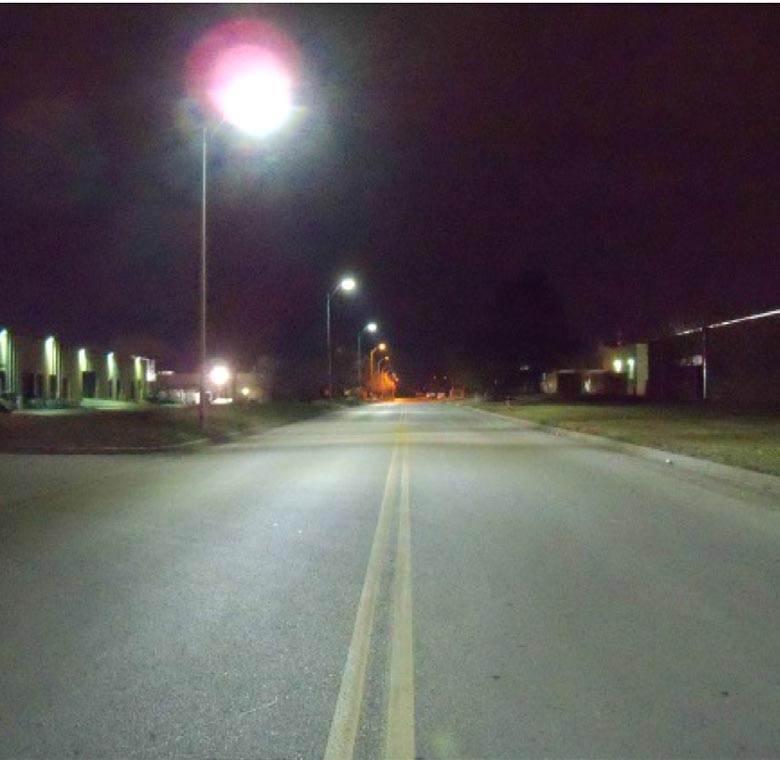 Do LED streetlights look like a prison yard searchlight?