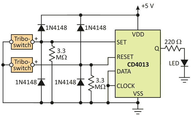 Simple, Novel Switch Exploits Triboelectric Effect