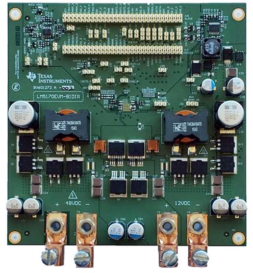 LM5170EVM-BIDIR: Оценочный модуль двунаправленного преобразователя 48 В/12 В на основе микросхемы LM5170
