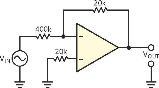 Difference amplifier measures high voltages