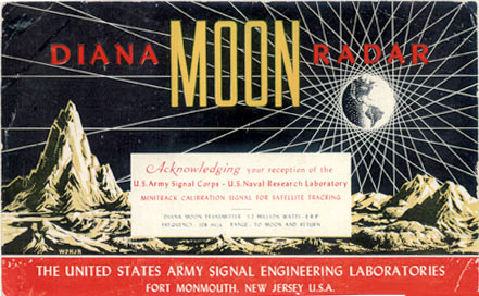 Project Diana bounces radio waves off moon, January 10, 1946