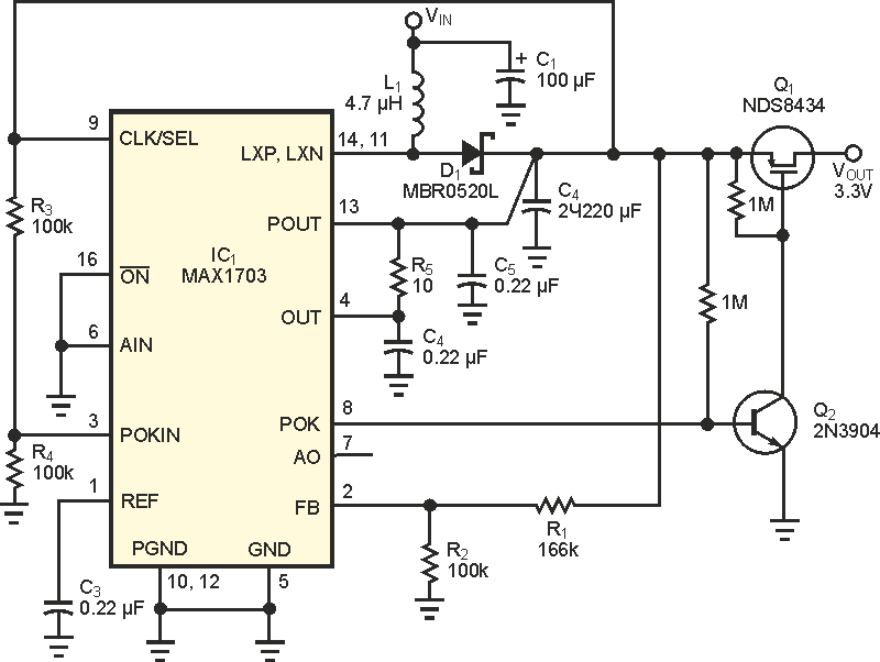Simple circuit disconnects load