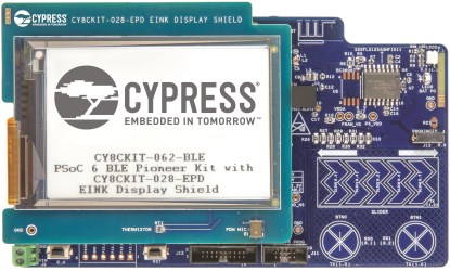 Cypress BLE Pioneer Kit with E-ink Display Shield