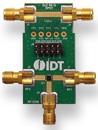 Evaluation Board for F2976 High Linearity Broadband SP2T RF Switch