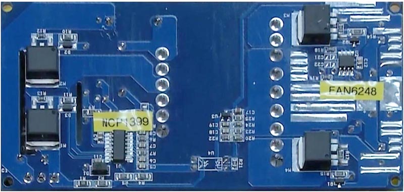 Оценочная плата законченного 240-ваттного LLC преобразователя на основе контроллера FAN6248
