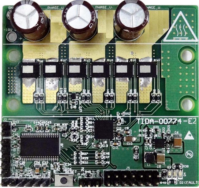 TIDA 00774 - 18 V/1 kW, 160 A Peak, >98% Efficient, High Power Density Brushless Motor Drive Reference Design