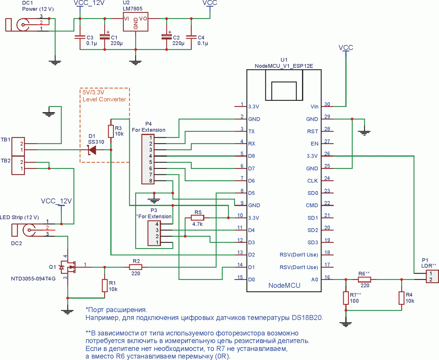 Nodemcu esp8266 схема платы - 86 фото