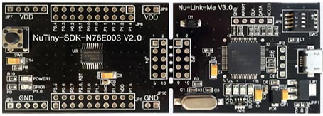 NT-N76E003 evaluation board