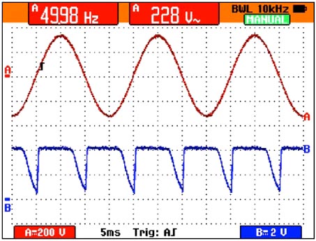 Low-component-count zero-crossing detector is low power