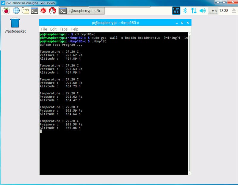 Raspberry Pi 3 Model B - подключаем датчик атмосферного давления BMP180