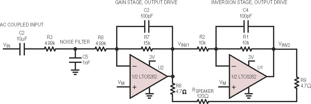 Low Power Op Amp: Low Power Filter, Headphone Driver Revisited