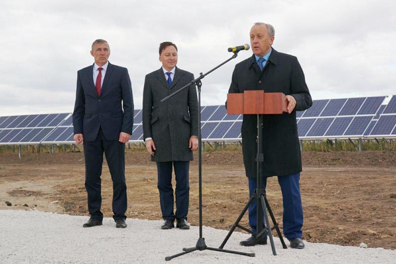 В Саратовской области начала работу первая в регионе солнечная электростанция
