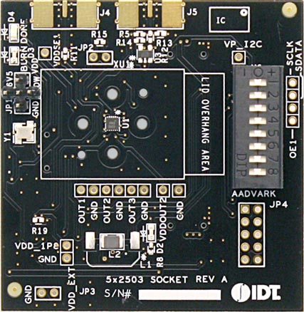 Evaluation Board for 5X2503 MicroClock