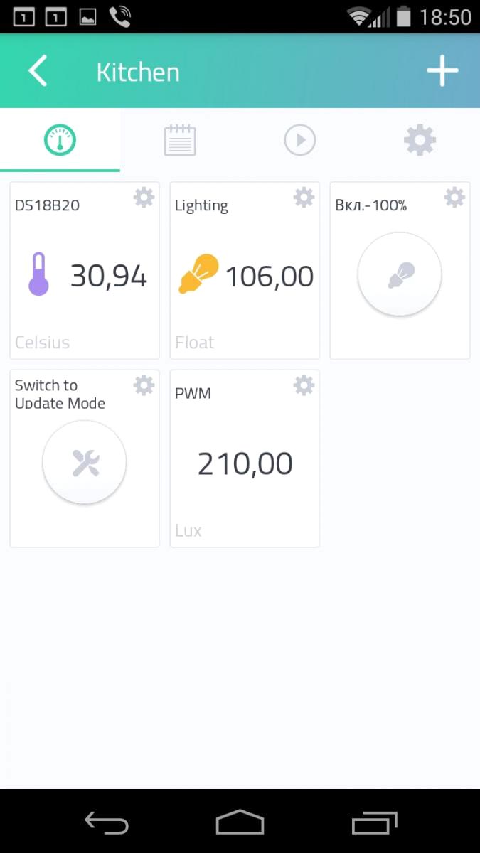 Controller for automatic lighting of the working area in the kitchen. NodeMCU Version - OTA update