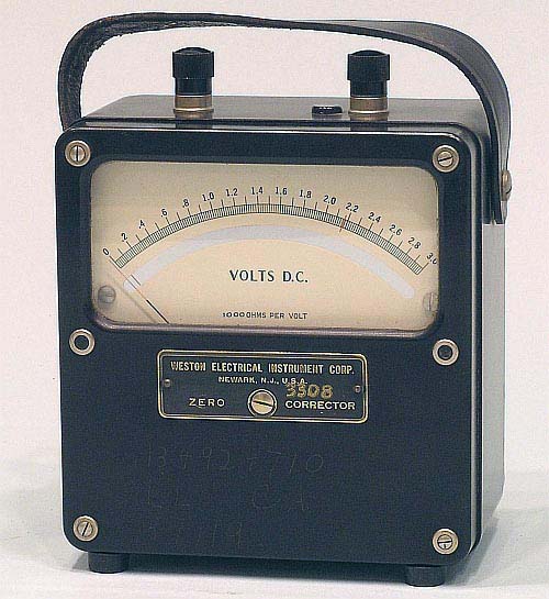 Vintage electrical measuring instruments from the 1950s
