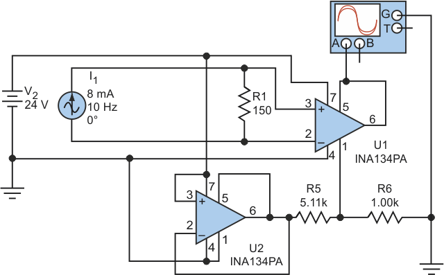 Design a low-cost 4- to 20-mA receiver circuit for control loops