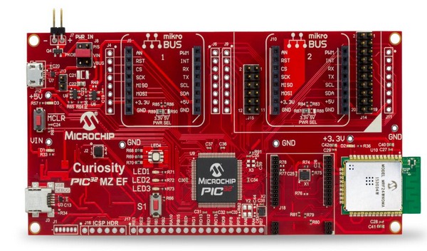 Microchip Curiosity PIC32MZEF Development Board (DM320104)