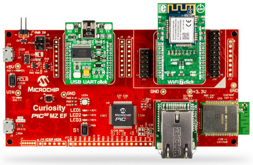 Microchip Amazon FreeRTOS Curiosity PIC32MZEF Bundle (DM320104-BNDL)