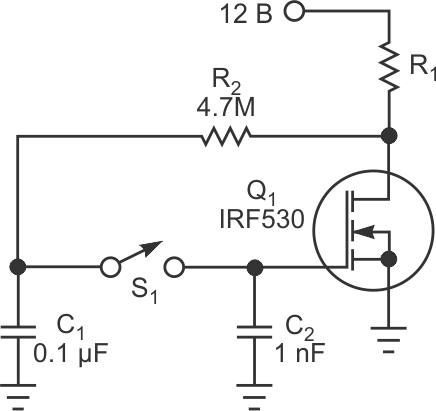 Простые триггерные схемы иллюстрируют малые токи утечки мощных MOSFET