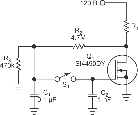 Простые триггерные схемы иллюстрируют малые токи утечки мощных MOSFET