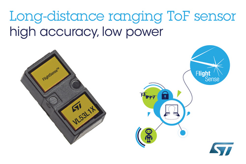 STmicroelectronics: VL53L1X FlightSense Long-distance sensor 