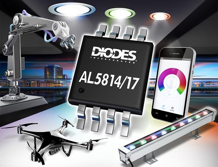 Diodes анонсирует эффективные и точные линейные контроллеры светодиодов