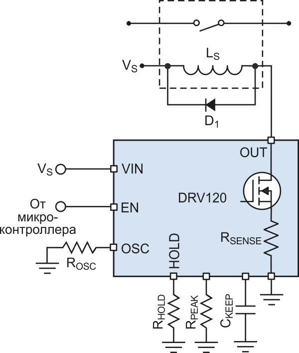 Use Current to Drive Solenoid, Relay from Array of Voltages