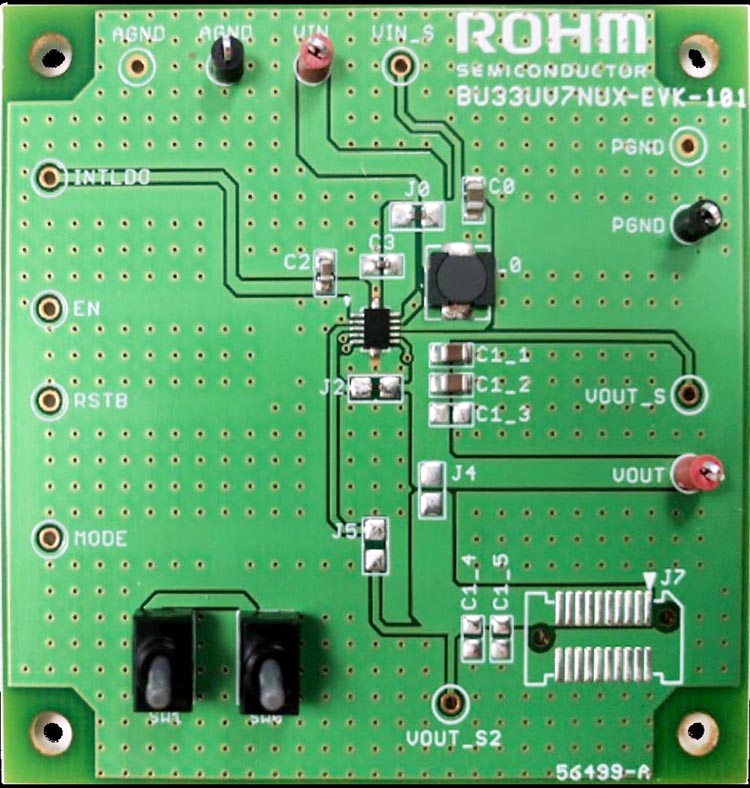 The BU33UV7NUX-EVK-101 evaluation board