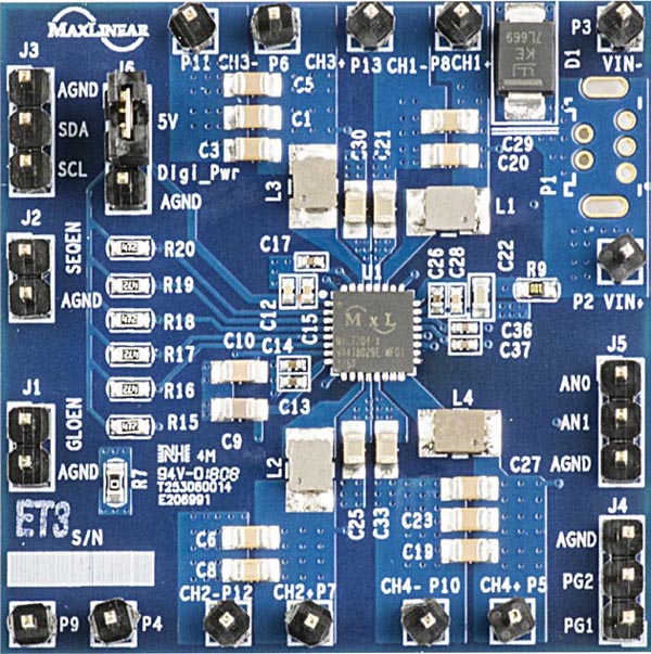 The MxL7704EVB Evaluation Board