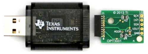 Оценочный набор OPT3001EVM для оптического датчика OPT3001 производства Texas Instruments