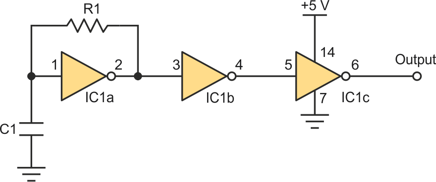 simple delay line based oscillator