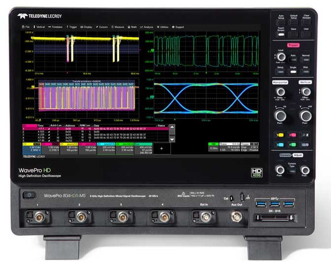 Осциллографы высокого разрешения в полосе до 8 ГГц: новая серия Teledyne LeCroy WavePro HDR