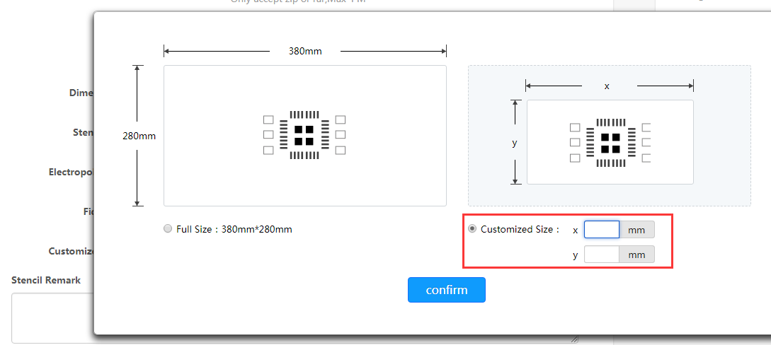 SMT Stencil in JLCPCB Factory