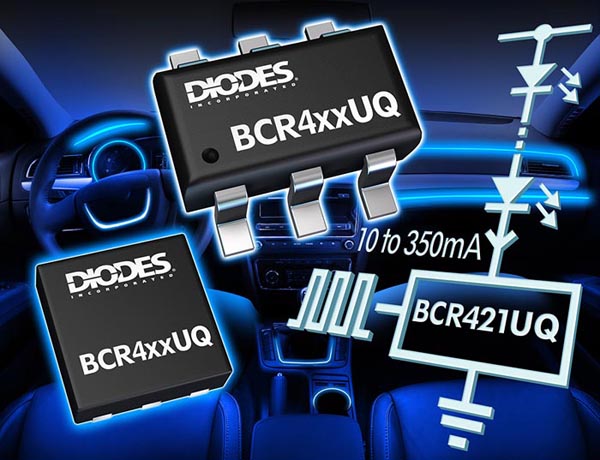 Новые драйверы светодиодов Diodes упростят управление маломощными световыми приборами автомобилей