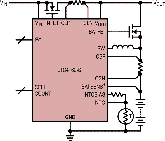 Typical Application Circuit for LTC4162