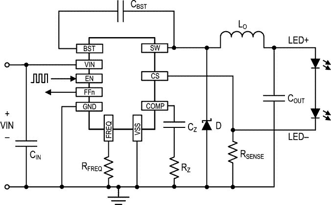 ALT80802 Buck Simplified Schematic