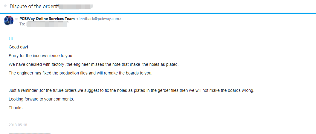 PCBWay After-sales Service Review