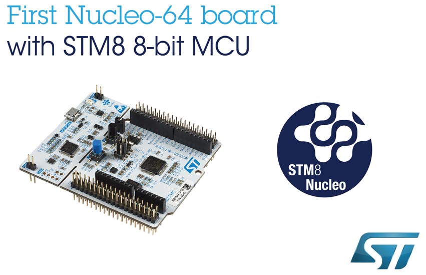 Платы STM8 Nucleo подключают 8-битные проекты к ресурсам с открытым аппаратным обеспечением