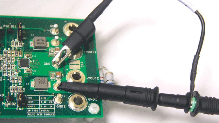 Ground loop causes output errors.