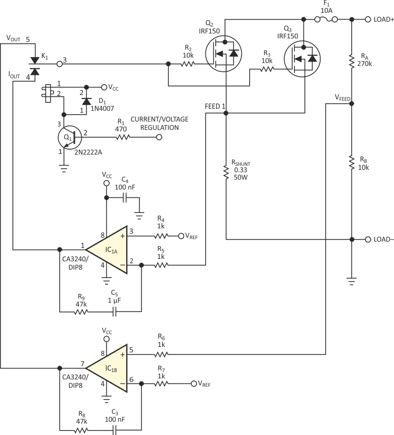 Power MOSFET is core of regulated-dc electronic load