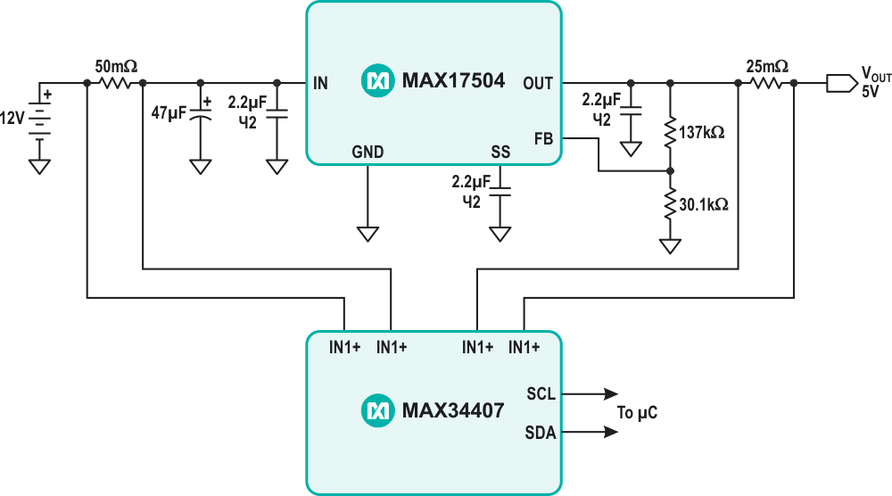 Efficiency Measurement Application Circuit.