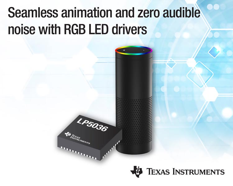 Texas Instruments представила первые драйверы RGB светодиодов с частотой ШИМ 29 кГц