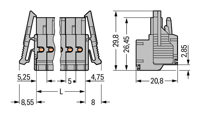 231-2102/037-000 Datasheet 数据表Wago, 下载PDF