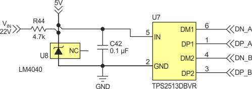 In a commonplace arrangement, a single resistor and Zener diode create a simple voltage rail.