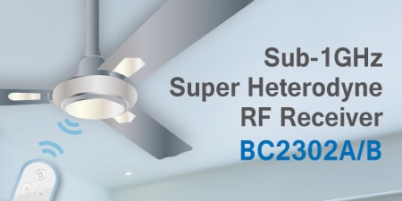 Holtek New BC2302A Sub-1GHz Superheterodyne OOK