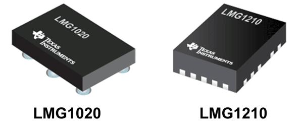 Внешний вид драйверов LMG1020 и LMG1210 от Texas Instruments